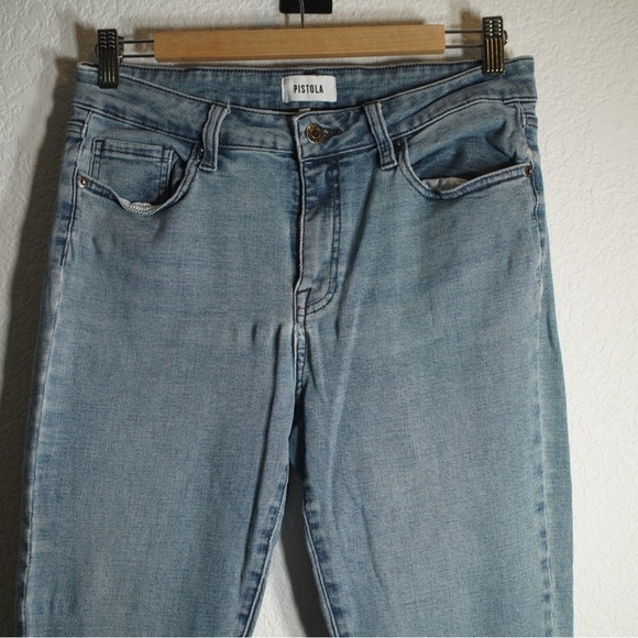 Pistola Skinny Jeans Women’s light wash slim denim pants Size 29 US 7 - 8 - Picture 3 of 11